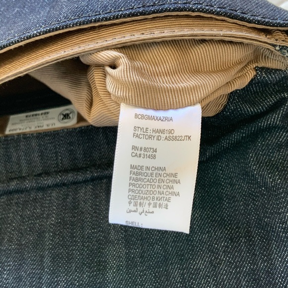 BCBGMAXAZRIA Studded Denim Clutch EUC - Picture 7 of 10